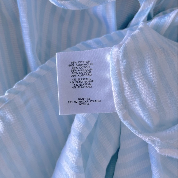 Gant Stripe L/S Tunic w Front And Sleeve Tie Detail. - Picture 9 of 9